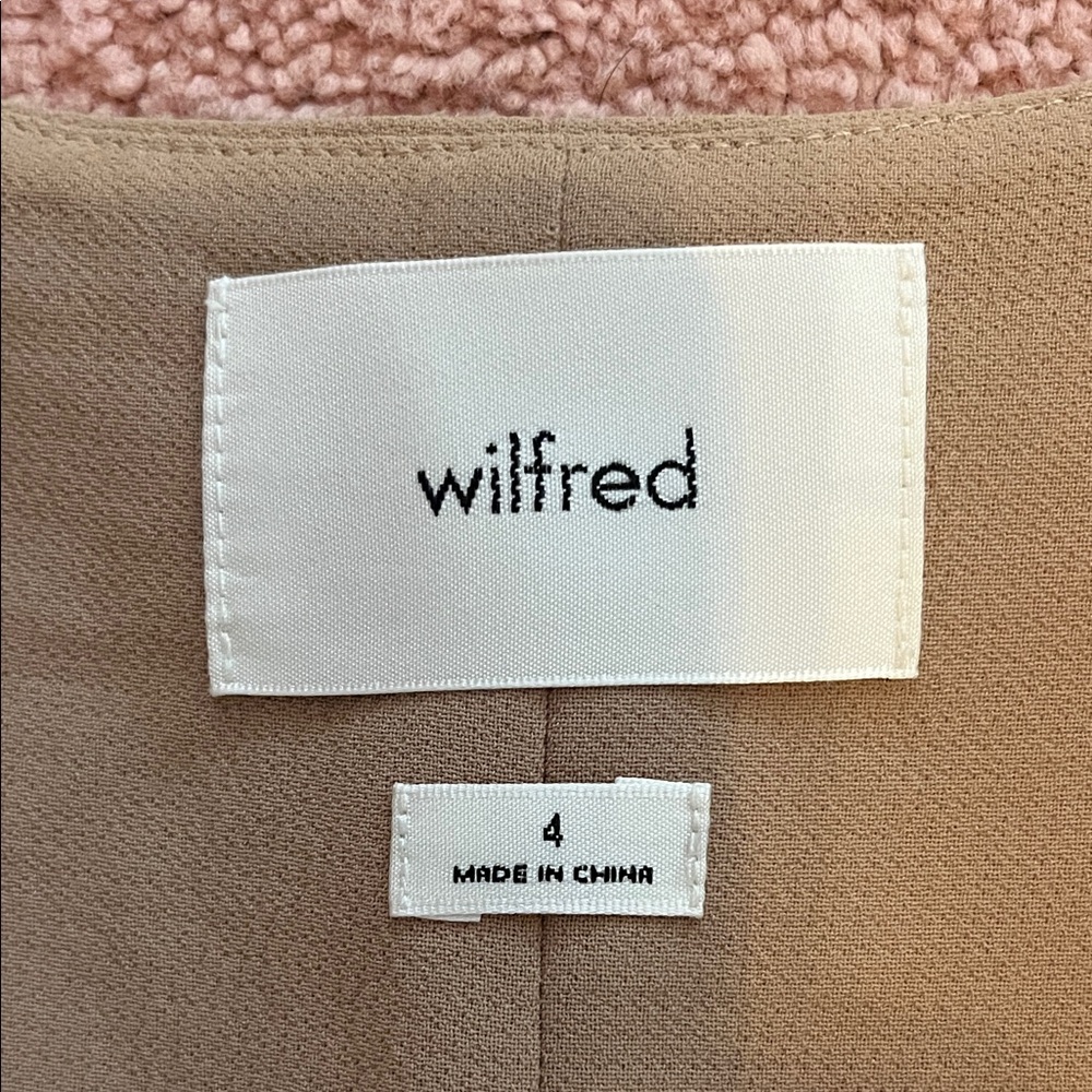 Wilfred Tan Wool Blend Button-Front Vest - Picture 5 of 9